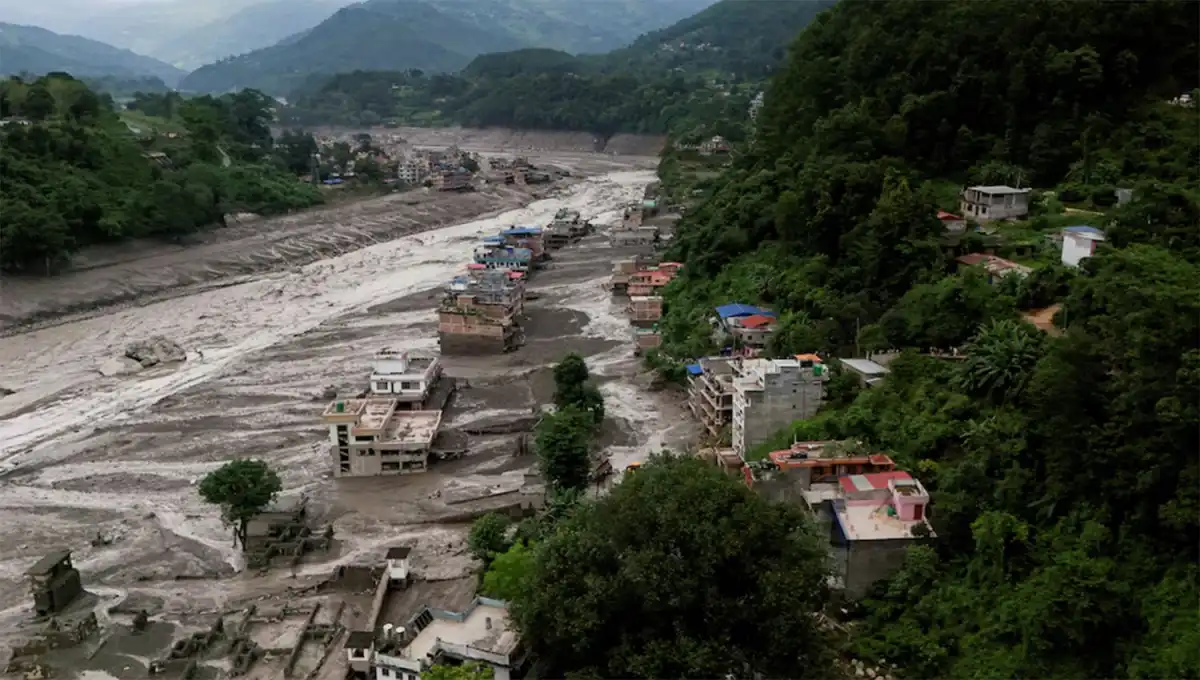 Riada en Nepal: qué causó la devastadora inundación que arrasó pueblos enteros