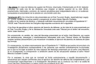 La URT suspendió a un legislador e inhabilitó a un exvicepresidente de la UAR tras un cruce en un partido