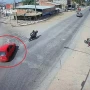 Video: embistió a un motociclista, huyó y lo encontraron gracias a las cámaras de monitoreo