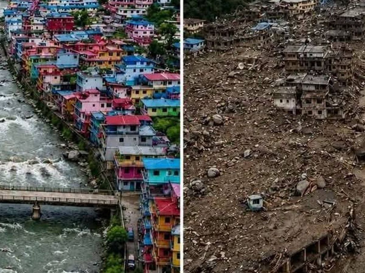 Imágenes satelitales que muestran cómo la riada cambió el paisaje de Nepal