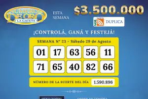 Los Números de Oro de LA GACETA del 29 de agosto de 2026