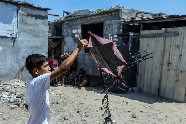 Los chicos de Gaza ya no pueden remontar barriletes