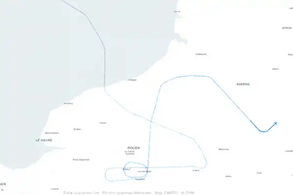 Un vuelo de Londres a París duró más de dos horas y terminó donde había comenzado