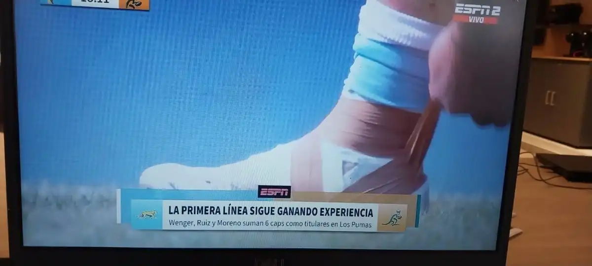 A seguirlo: un primera línea con vendaje especial