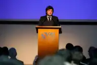 Milei lanzó insultos y críticas ante alumnos secundarios