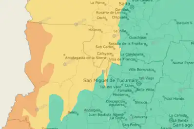 Alerta meteorológica amarilla y naranja en el NOA por vientos de hasta 120 kilómetros por hora