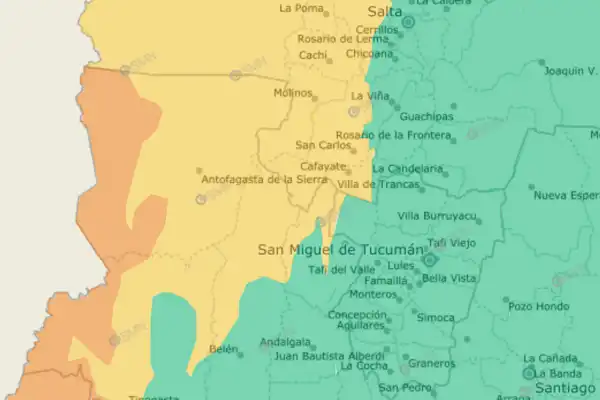 Alerta meteorológica amarilla y naranja en el NOA por vientos de hasta 120 kilómetros por hora