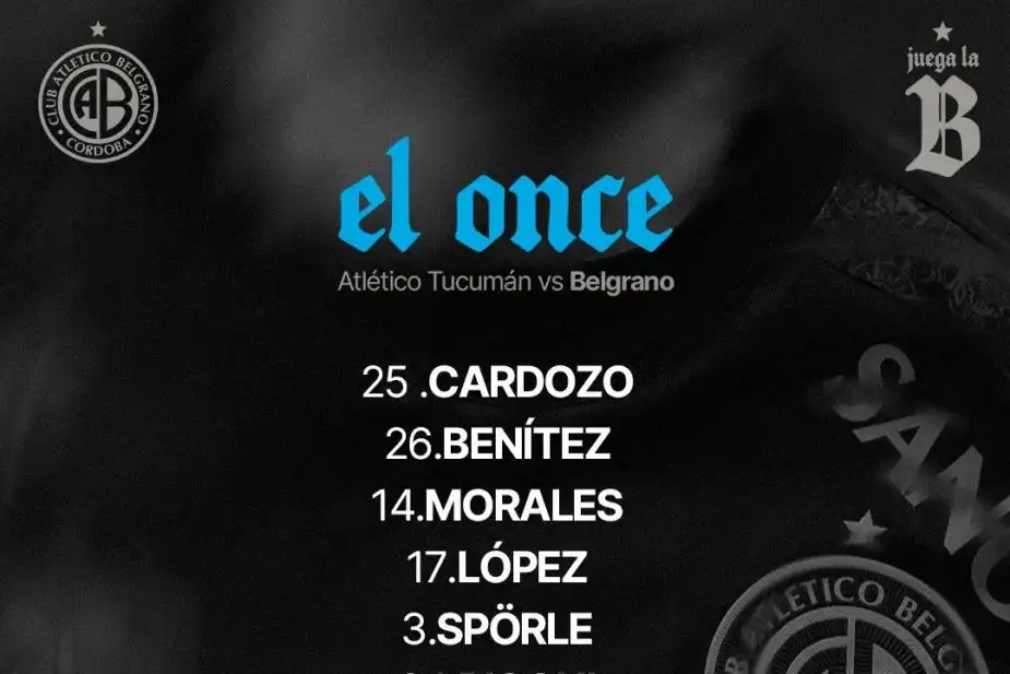 Los 11 titulares del equipo visitante