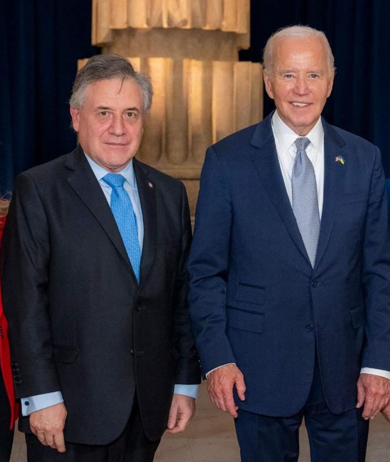 CON JOE BIDEN. Paganini y el ex presidente de Estados Unidos.