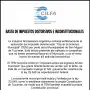 Solicitada: Basta de impuestos distorsivos e inconstitucionales