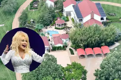 Así es la gran mansión de Dolly Parton: veintitrés habitaciones, sencillez rústica y recuerdos de su carrera