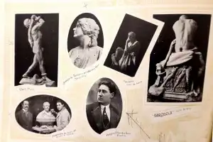 Así aparece el autor de “Parábola” en el “Álbum del Centenario” de 1916