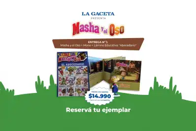 ¡A pura diversión! Masha y el Oso llegan a LA GACETA con una colección imperdible para leer, jugar y aprender