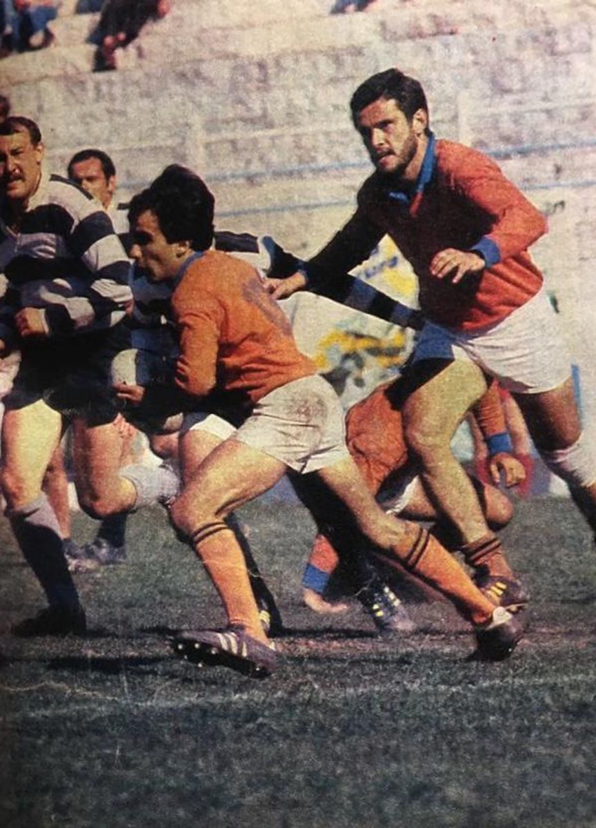CAPITÁN. Merlo era uno de los referentes del seleccionado tucumano a fines de la década de los 80.
