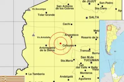 Un sismo de magnitud 4,7 se sintió en San Miguel de Tucumán, Salta y San Salvador de Jujuy este sábado