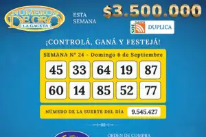Los Números de Oro de LA GACETA del 6 de septiembre de 2026
