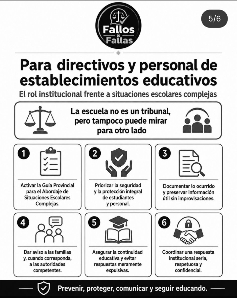 Cuál será el desafío de las escuelas y de las familias ante el nuevo Régimen Penal Juvenil