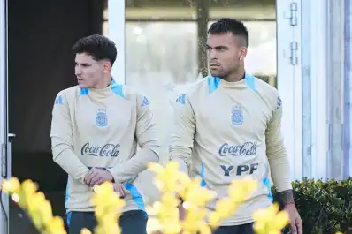 Lautaro Martínez respaldó a Julián Álvarez en medio de su conflicto con Atlético de Madrid
