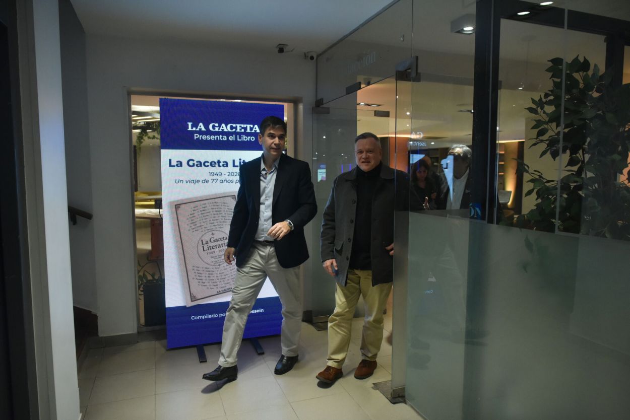 Daniel Dessein y Ricardo Terán, gerente de Relaciones Institucionales de “La Capital”.