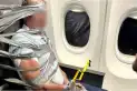 Ataque y pánico en el aire: un hombre terminó atado con cinta adhesiva a su asiento en pleno vuelo