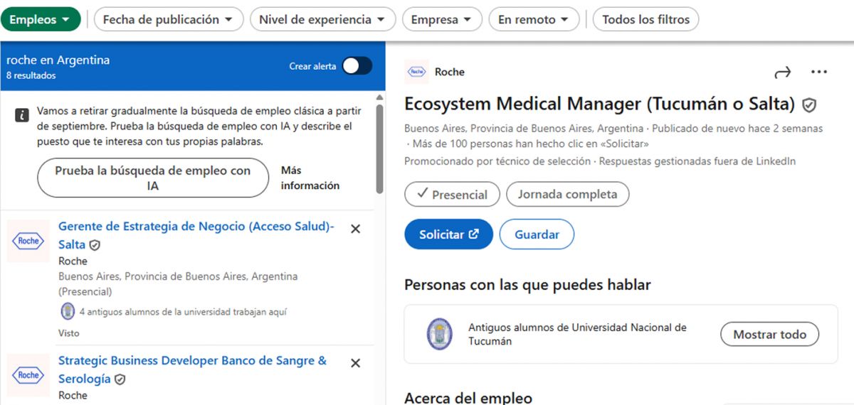 TRABAJO EN SALUD. El puesto está orientado a graduados universitarios con experiencia en la industria farmacéutica y trabajo médico-científico.