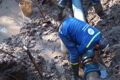 Las tareas en el Acueducto El Cadillal podrían reducir la presión de agua en distintos sectores de la Capital