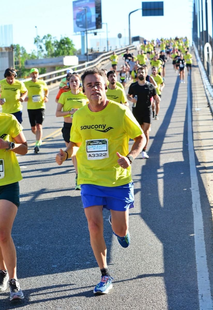 EN BUENOS AIRES. El corredor tucumano tuvo la oportunidad de correr fuera de la provincia.