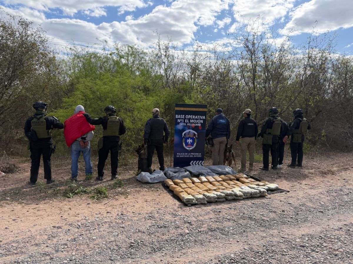 OPERATIVO. Una banda integrada por tucumanos, salteños y santiagueños fueron atrapados en e monte.