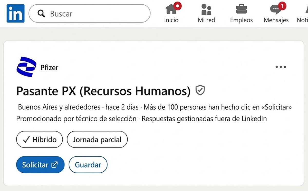 OPORTUNIDADES. Pfizer mantiene búsquedas abiertas para estudiantes y profesionales de distintas áreas.