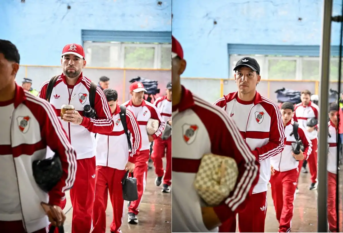 Los jugadores de River en el José Fierro