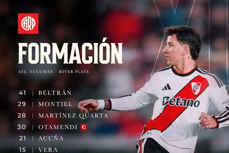 Los once titulares de River