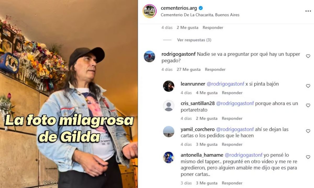 Se viralizó una foto de la tumba de Gilda y un detalle sorprendió a sus fanáticos