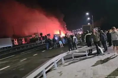 Un dron ruso atacó un tren de pasajeros a dos kilómetros de la frontera con Polonia