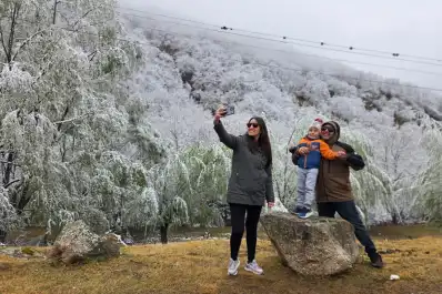 Mirá las mejores fotos de la nevada en Tafí del Valle