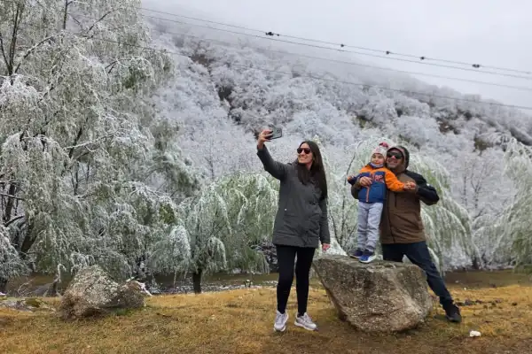 Mirá las mejores fotos de la nevada en Tafí del Valle