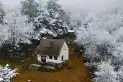 Un video que parece sacado de una película: Tafí del Valle y la rareza de la nieve en septiembre