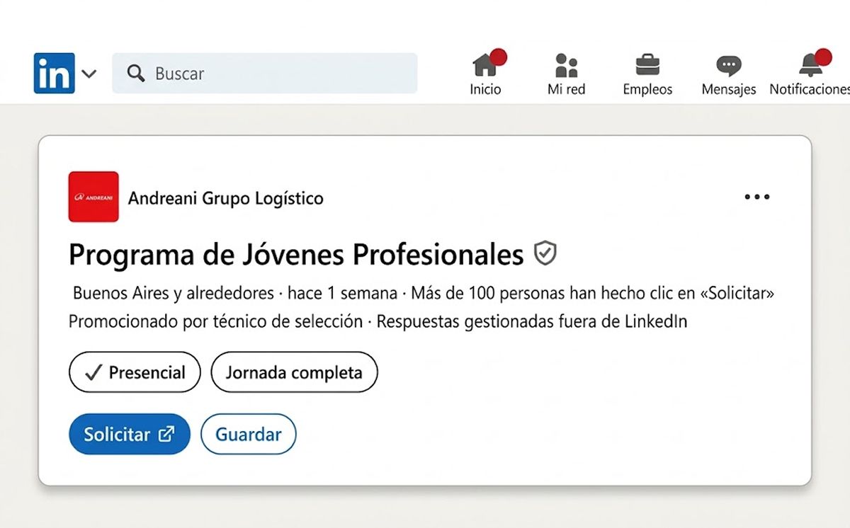 JÓVENES. Andreani abrió la segunda edición 2026 de su programa para estudiantes avanzados y graduados.