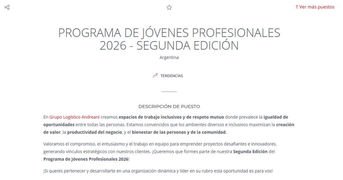 OPORTUNIDAD. El programa propone trabajar en proyectos reales y crecer acompañado por referentes de la compañía.