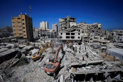 Tragedia en la Franja de Gaza: cayó un edificio dañado por bombas y causó 20 muertos