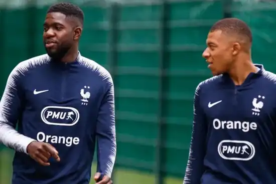 Umtiti y Mbappé.
