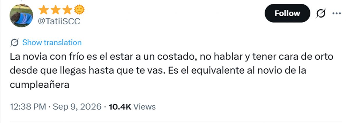 “La novia con frío”, el nuevo concepto del streaming que logró identificar a un personaje odiado