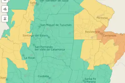Alerta naranja por tormentas en el norte argentino: tres provincias tendrán precipitaciones potentes