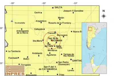 Sismo en Tucumán este 21 de septiembre: el epicentro fue a solo 29 kilómetros de la capital provincial