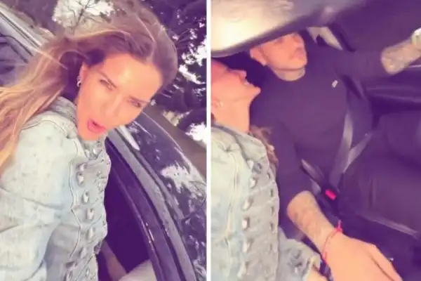 La China Suárez subió un video y le quitaron la licencia de conducir a Mauro Icardi