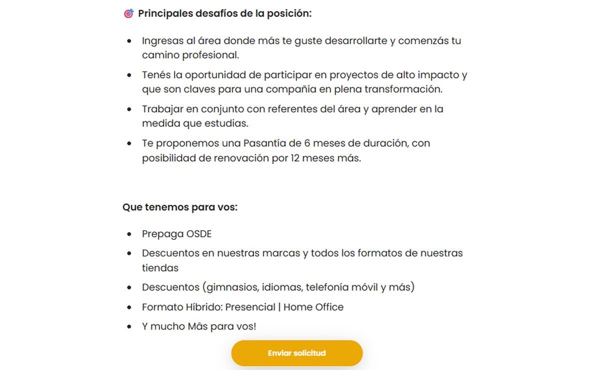 PASANTÍAS. GDN Argentina busca estudiantes universitarios para incorporarse a distintas áreas.