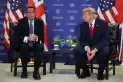 Trump y el primer ministro del Reino Unido se reunieron y hablaron sobre Malvinas