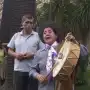 Recuerdos fotográficos: 2003. Cuando se instaló una réplica de menhir en Casa de Gobierno
