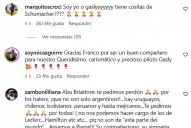 “Gasly y Perón, un solo corazón : los comentarios irónicos de los argentinos en el Instagram de Alpine