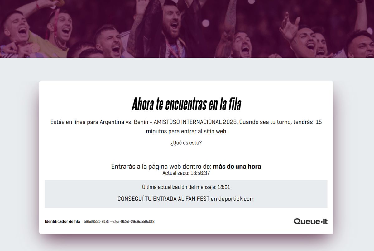 Despedida de Messi en la Selección: la página no avanza y colapsó la venta de entradas para el amistoso contra Benín