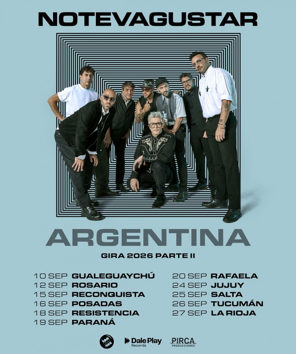 ROCK. No Te Va Gustar llegará este sábado al Club Central Córdoba.